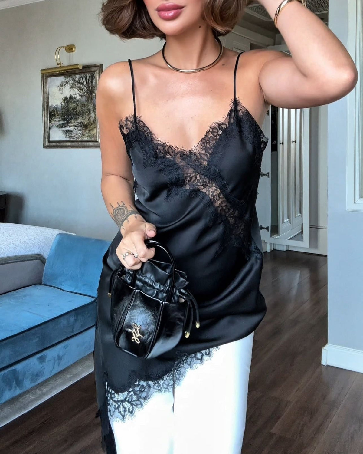 Kendall Asymmetric Lace Dress