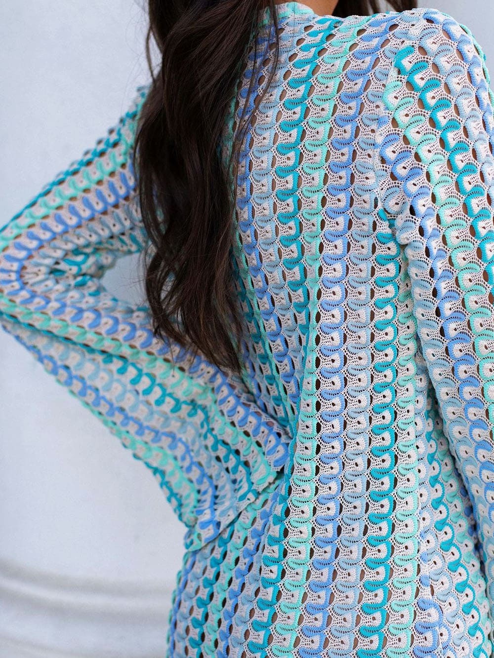 Marbelle Crochet Stripe Maxi Dress