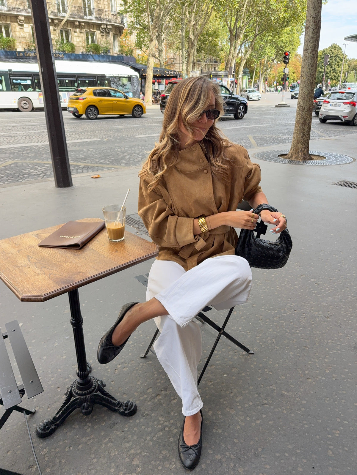 Banbury High-Neck Belted Suede Jacket