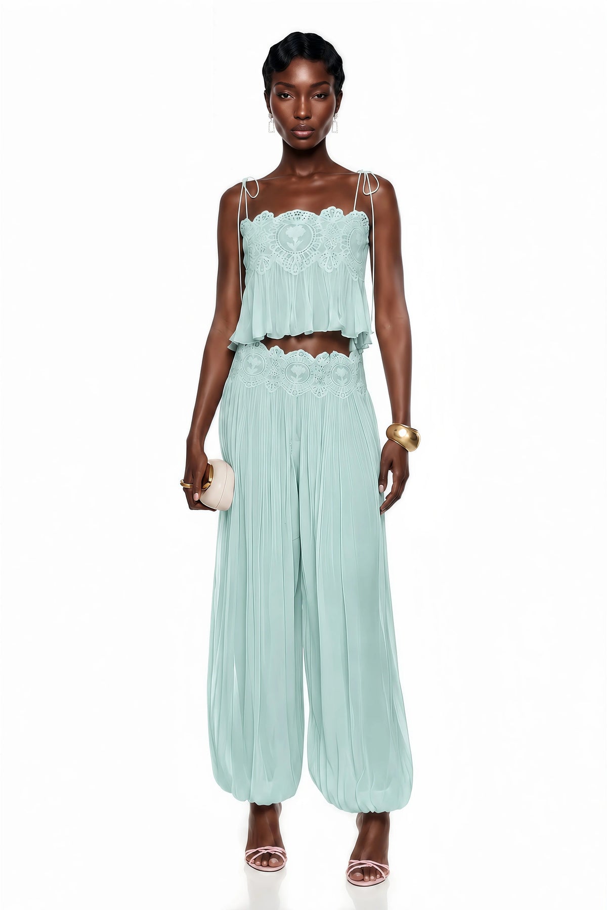 Kendall Lace Chiffon Set