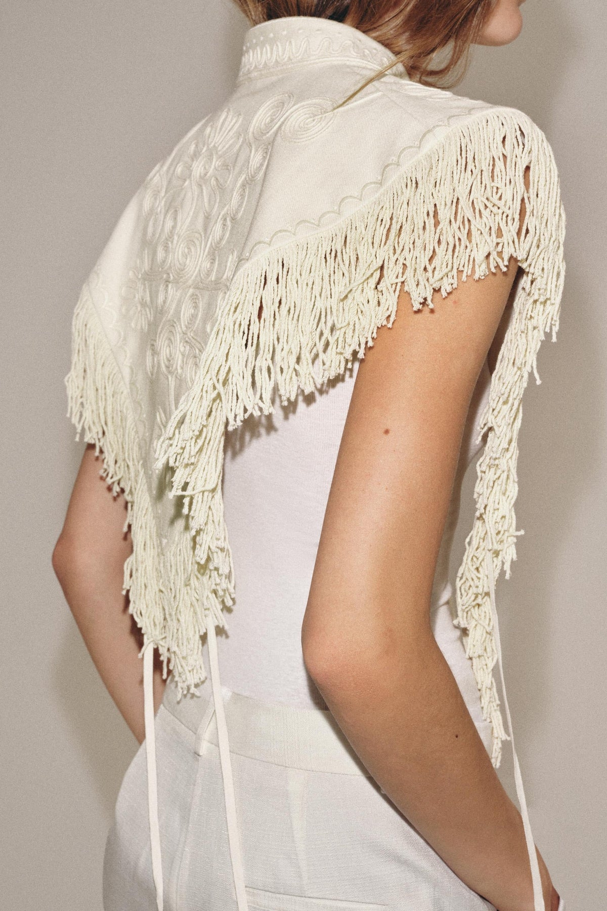 Vintage Century Fringe Cape