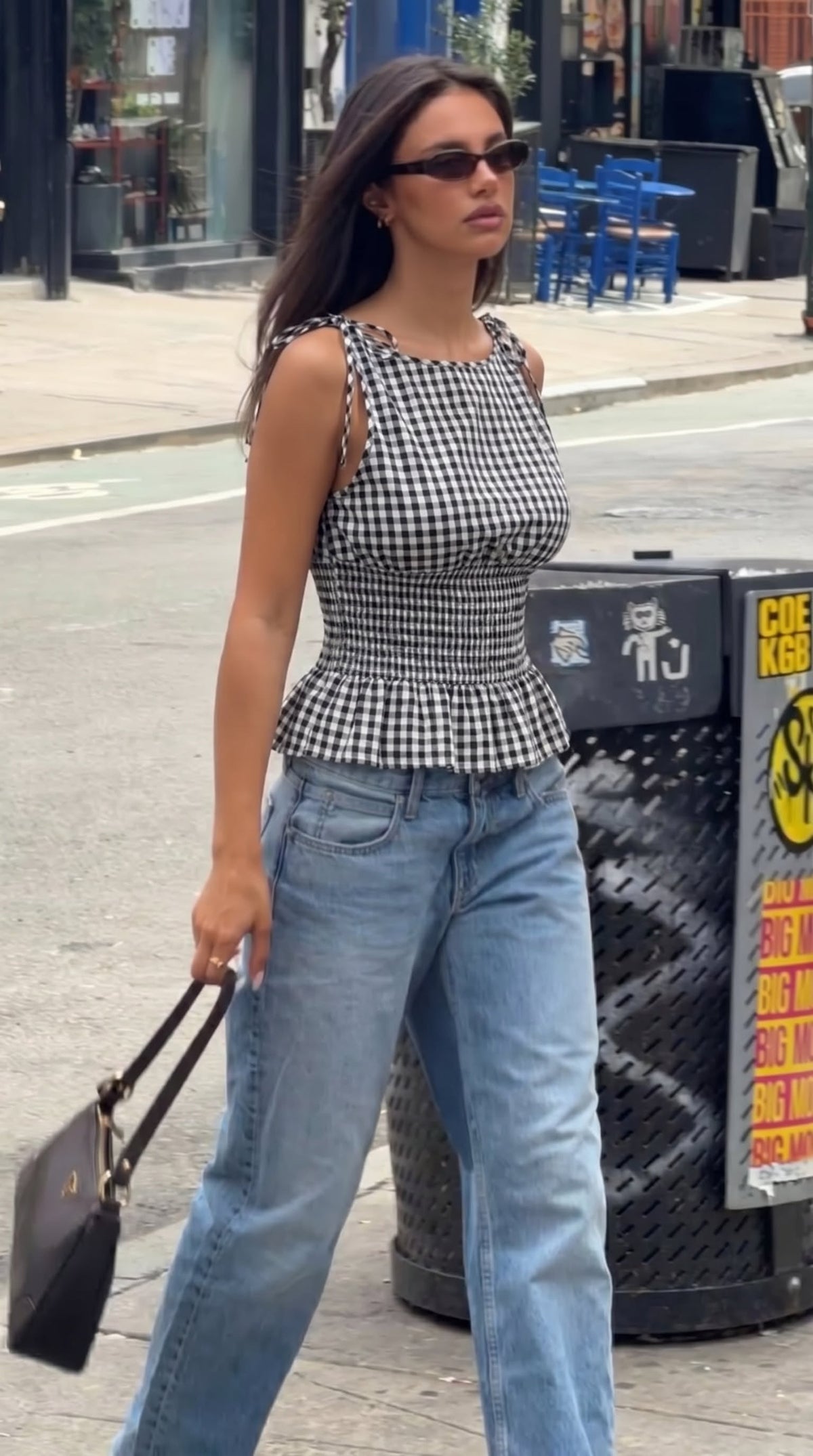 Vintage Century Plaid Sleeveless Top