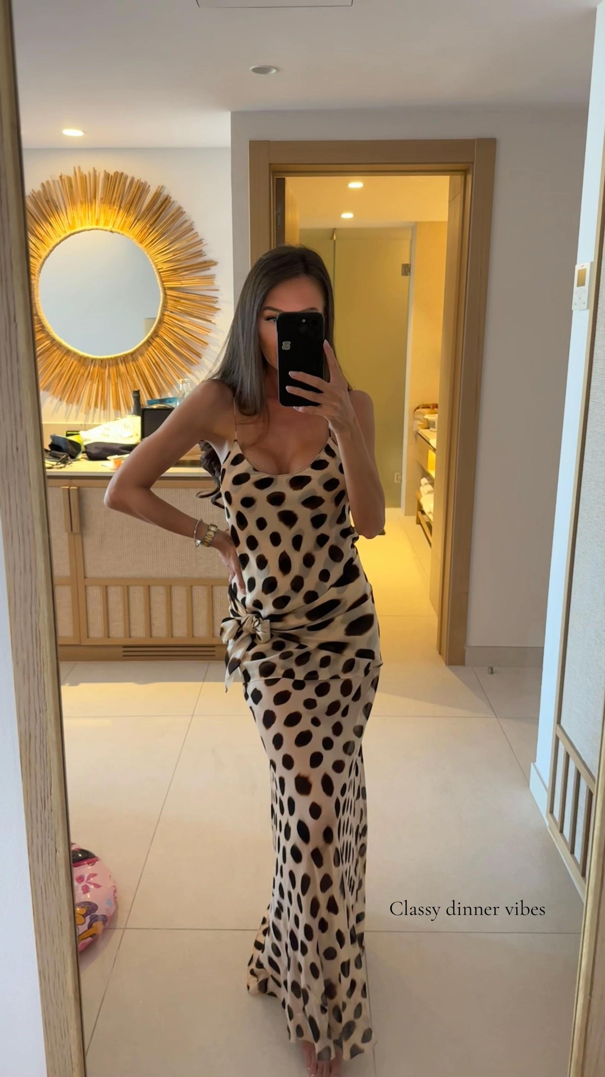 Camara Animal Print Maxi Scarf Dress