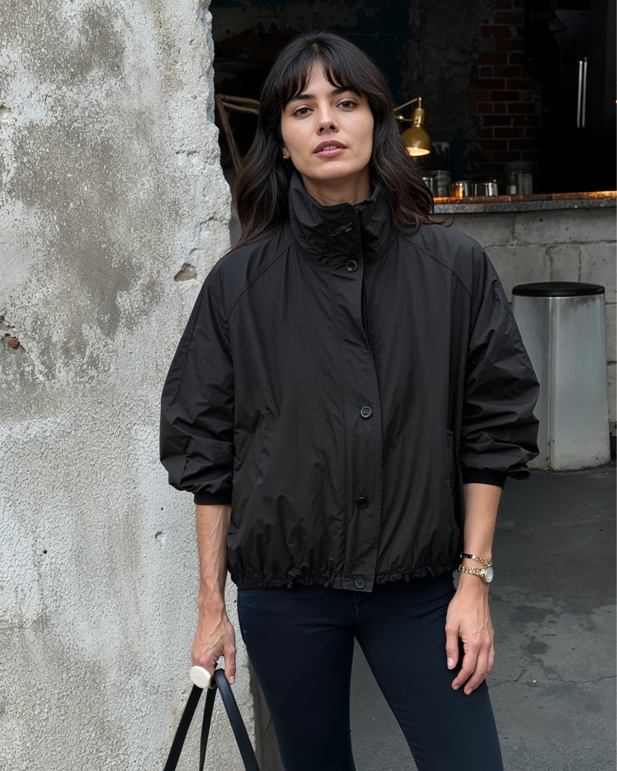 Maven Funnel-Neck Windbreaker Jacket