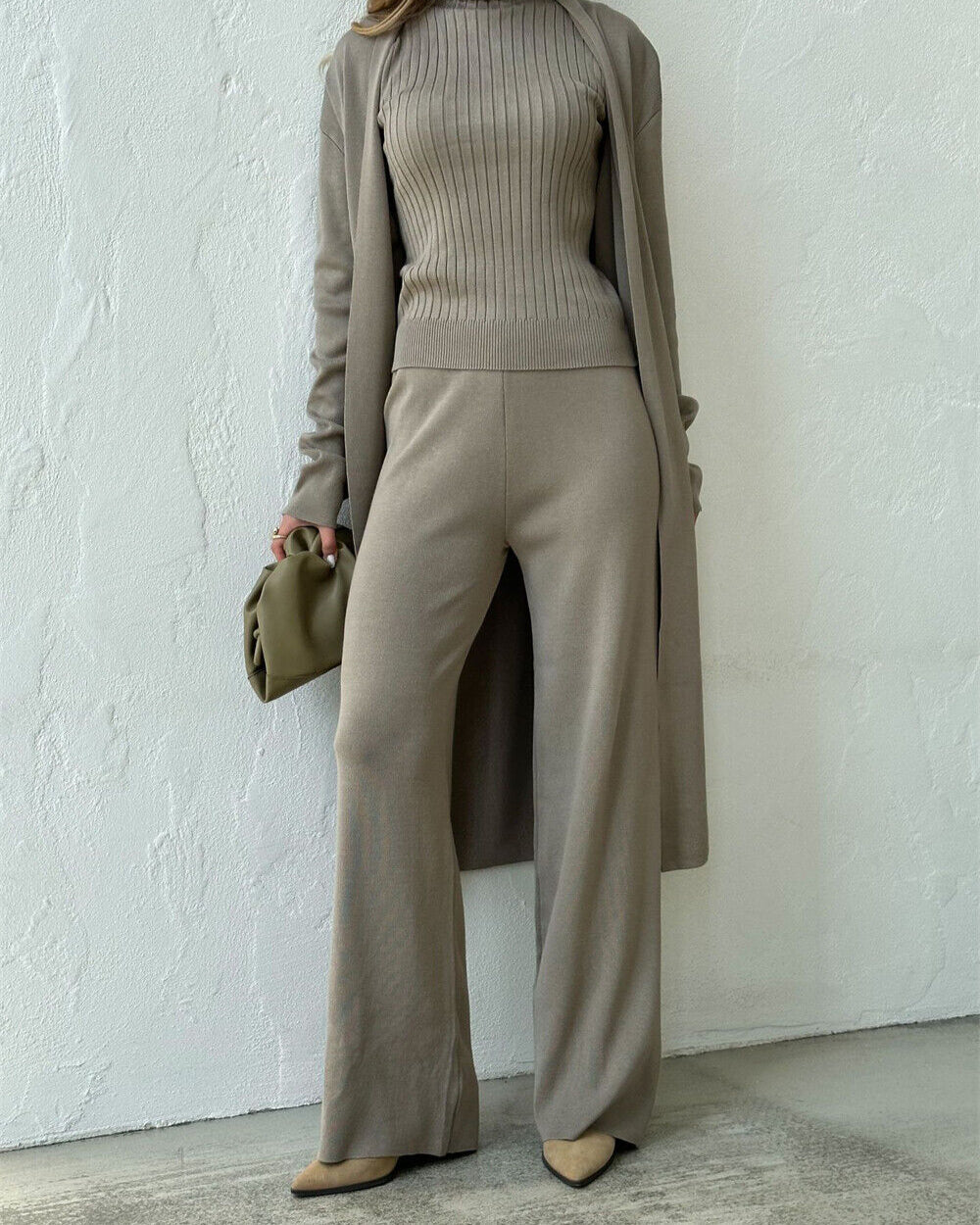 Diana Tricot Three-Piece Knit Set