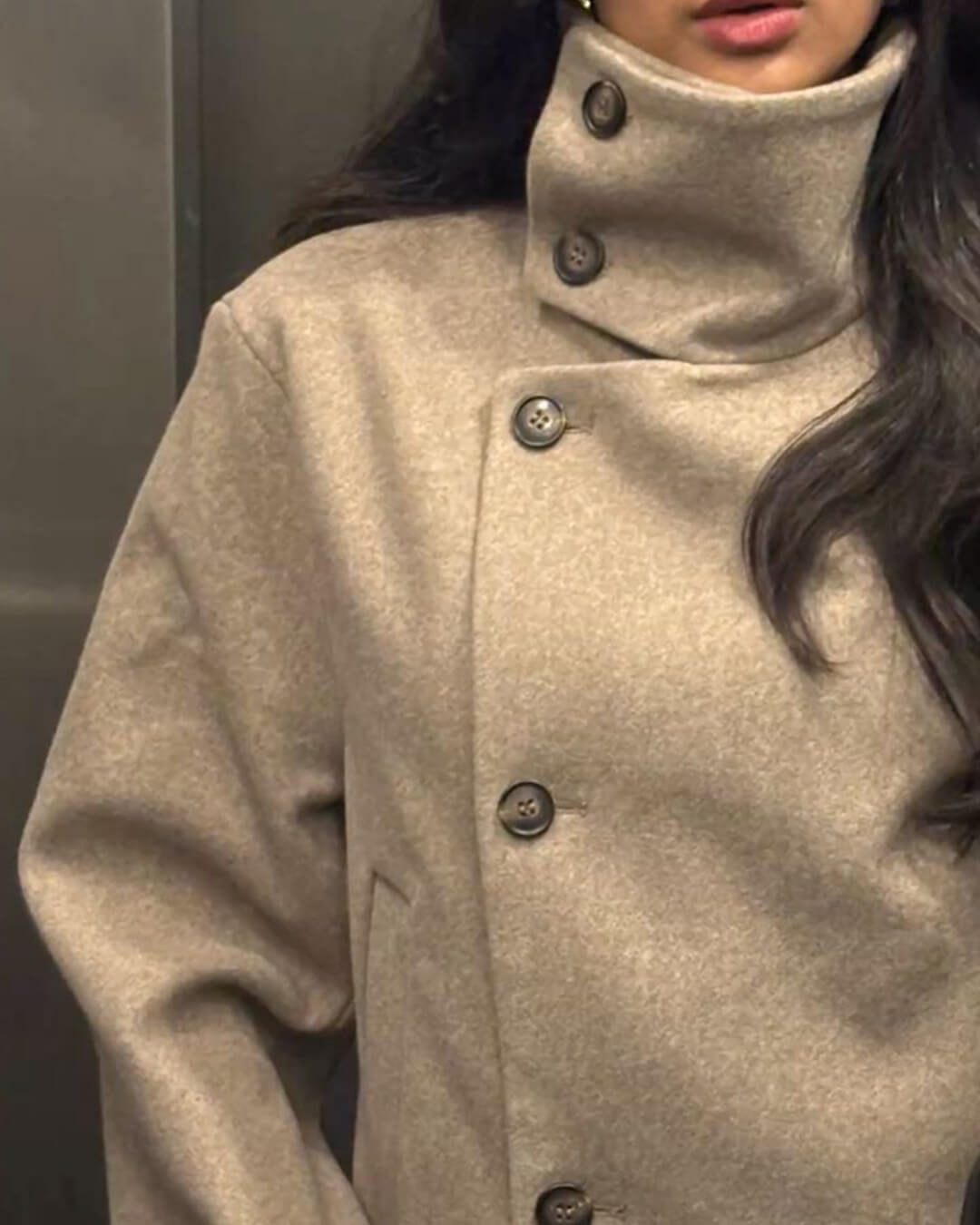 Diana Tricot High-Neck Jacket